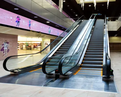 an escalator