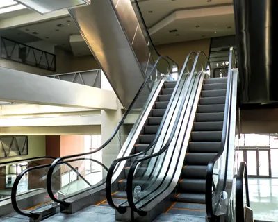 an escalator