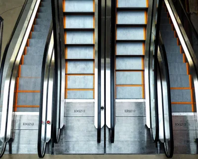 an escalator