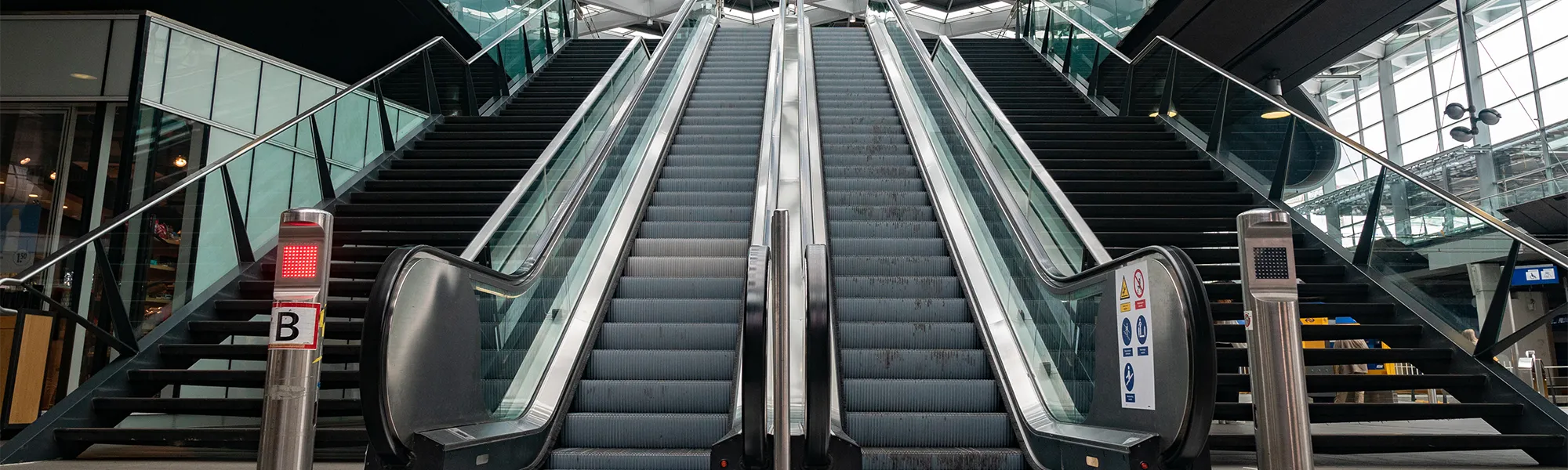 escalators page header