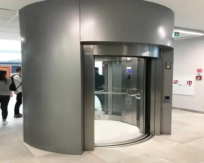 a panoramic elevator