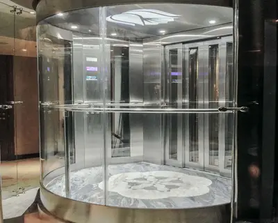 a panoramic elevator